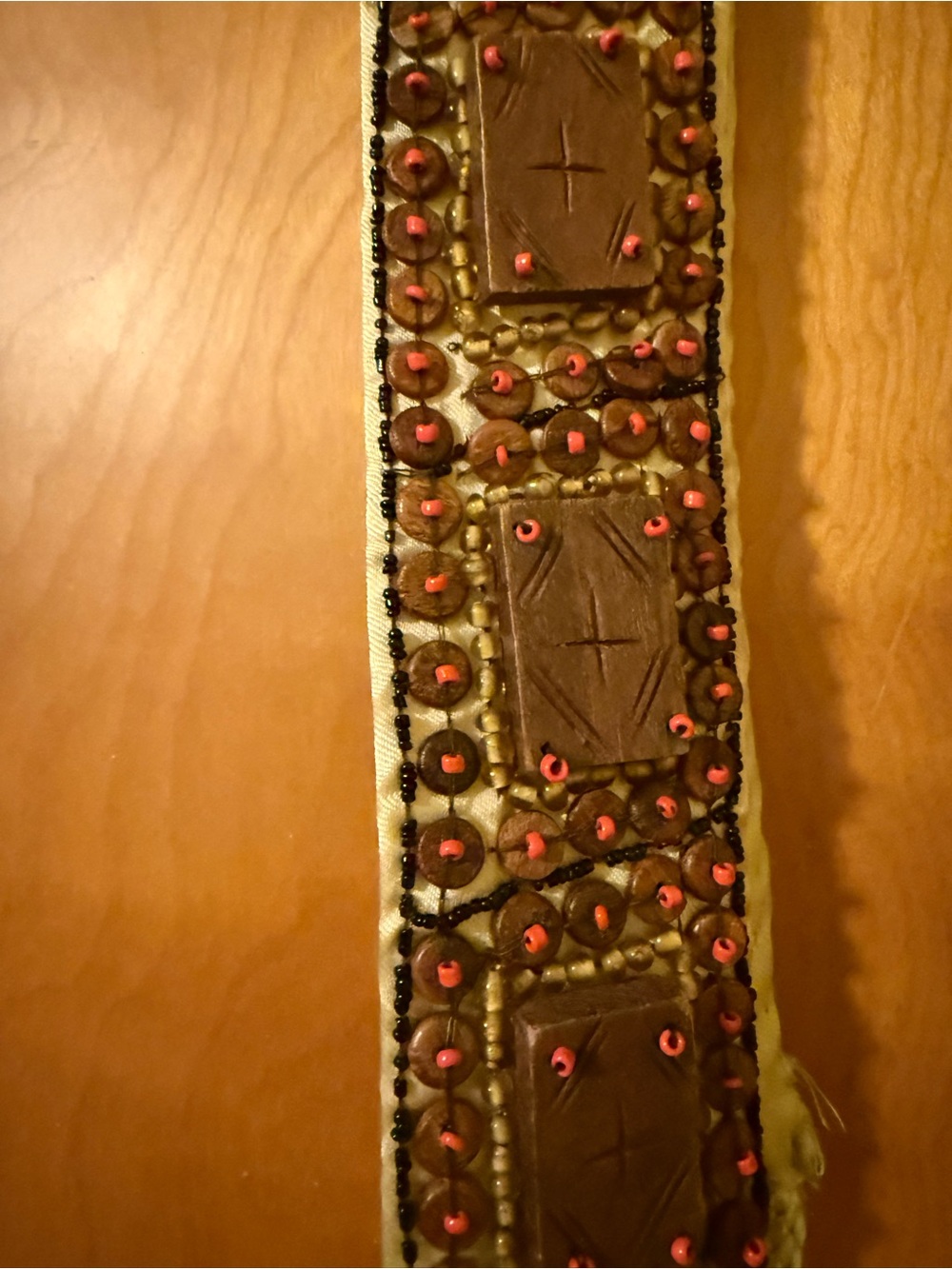 Embellished Women’s Beaded Belts Brown - Picture 5 of 5